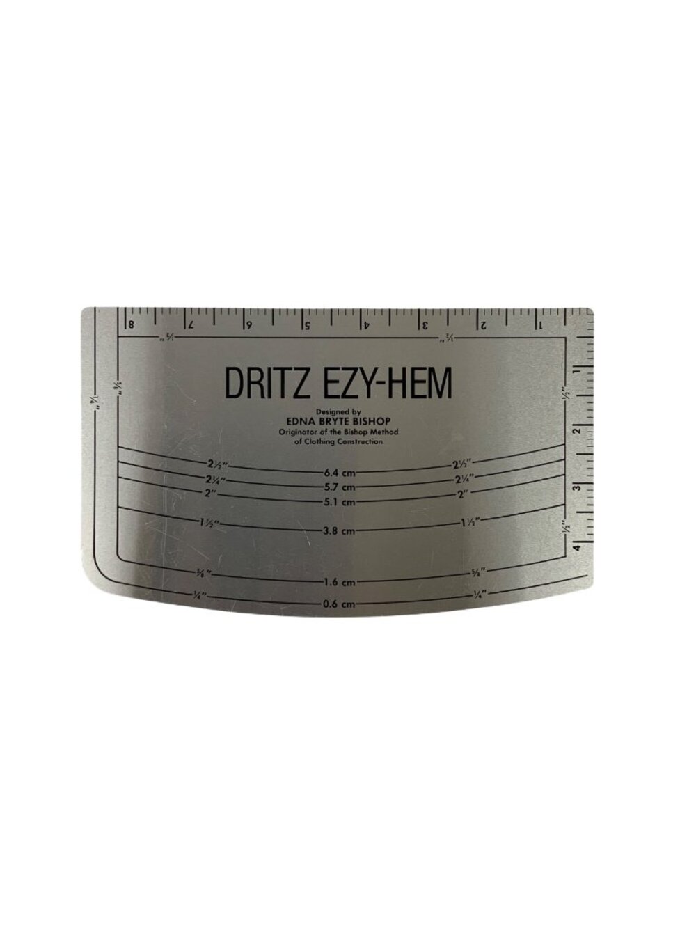 Dritz Ezy-Hem Sewing Gauge For Accurate Hems & Edges Durable Metal Construction